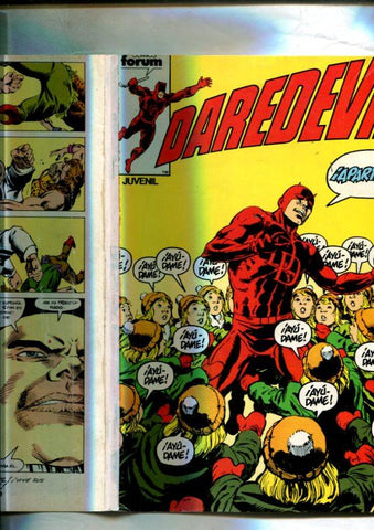 Daredevil (Dan Defensor) numero 34: procede de retapado (numerado 1 en trasera)
