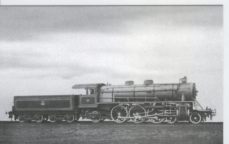 Postal 012787: Locomotora de vapor Pacific 2 3 1 , años 1920