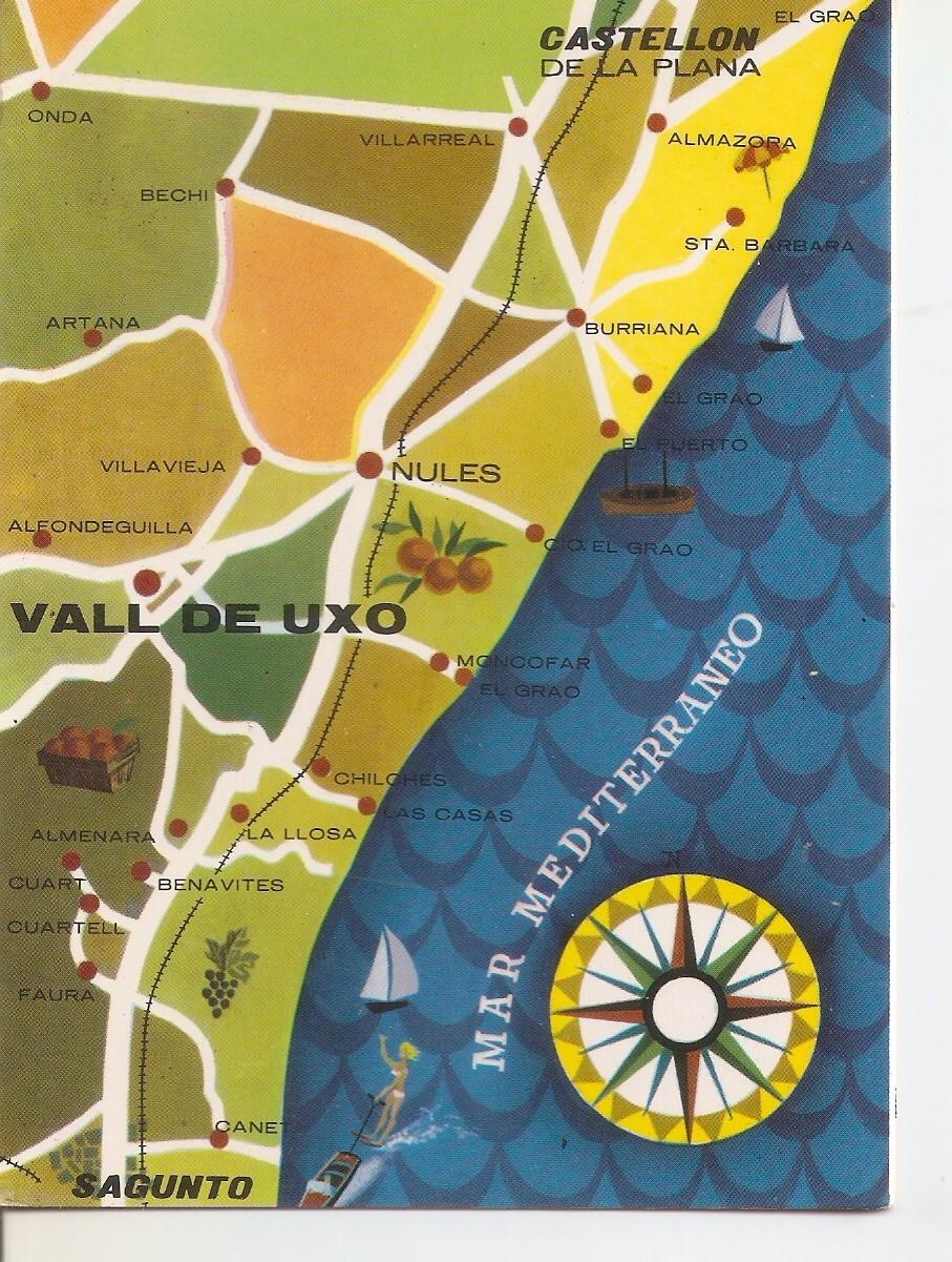 Postal 038621 : Mapa Vall de Uxo