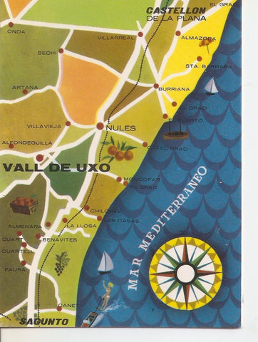 Postal 038621 : Mapa Vall de Uxo