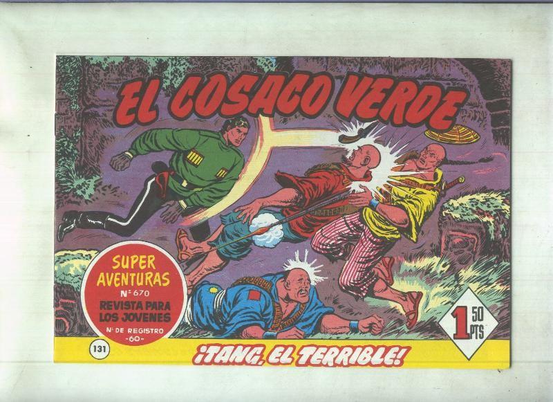 Facsimil de Ediciones B: El Cosaco Verde numero 131: Tang, el terrible