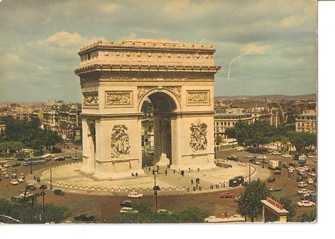 Postal 040189 : Paris. LArch de Triomphe - Place de lEtoile