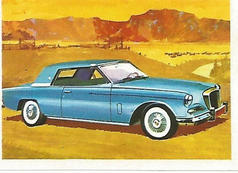 CROMO CHOCOLATES LAS COMAS - El Automovil Serie II Coches modernos no 125 - Studebaker Daytona Gran Turismo