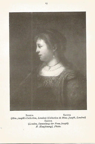 Lamina 350: REMBRAND. Saskia 