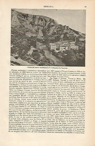 LAMINA DE ESPASA 204: Castillo de Petrarca