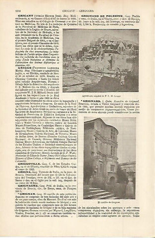 LAMINA ESPASA 11390: Aguafuerte de Griggs