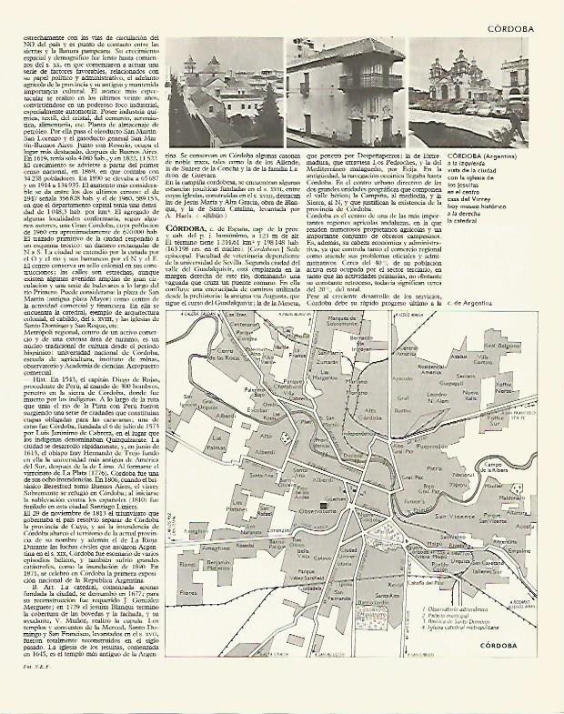 LAMINA LAROUSSE 70180: Plano de Cordoba