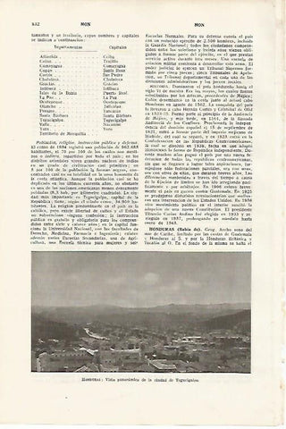 LAMINA SALVAT 80192: Tegucigalpa Honduras