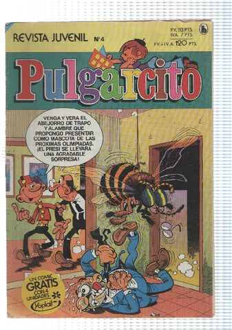 Pulgarcito 3ª epoca año 1985 numero 004: Hugh el trogolodita, El Botones Sacarino