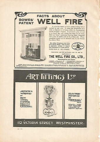LAMINA PUBLICITARIA 7057: Bowes Patent y Art Fitttings 