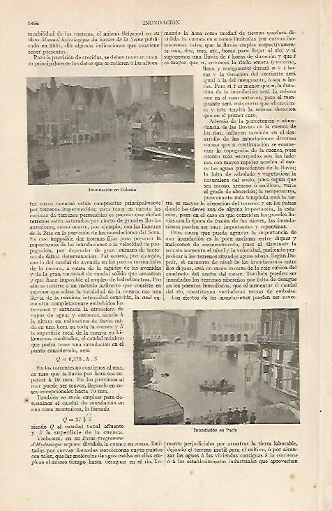 LAMINA ESPASA 7204: Inundacion en Paris y en Colonia