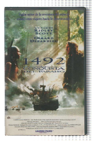 VHS-Cine: 1492, LA CONQUISTA DEL PARAISO - Gerard Depardieu (Lauren 1993)