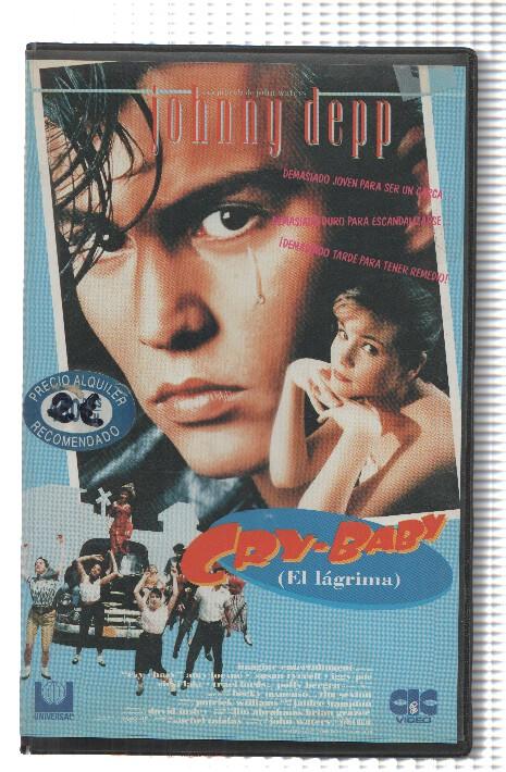 VHS-Cine: CRY-BABY / El Lagrima - Johnny Deep (CIC 1991)