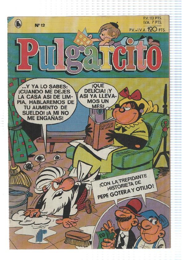 Pulgarcito 3ª epoca año 1985 numero 12: Petronio Lopez, Pepe Gotera y Otilio