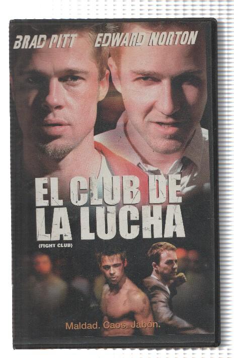 VHS-Cine: EL CLUB DE LA LUCHA - Brad Pitt, Edward Norton (Fox 1999)