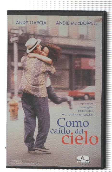 VHS-Cine: COMO CAIDO DEL CIELO - Andy Garcia, Andie MacDowell (Aurum 1999)