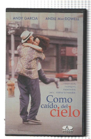 VHS-Cine: COMO CAIDO DEL CIELO - Andy Garcia, Andie MacDowell (Aurum 1999)