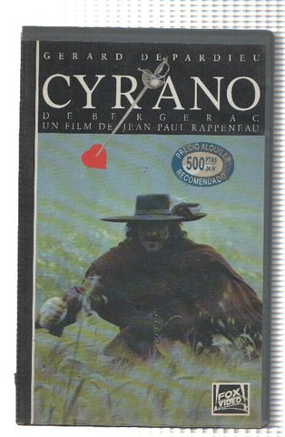 VHS-Cine: CYRANO DE BERGERAC - Gerard DePardieu (Fox 1992)