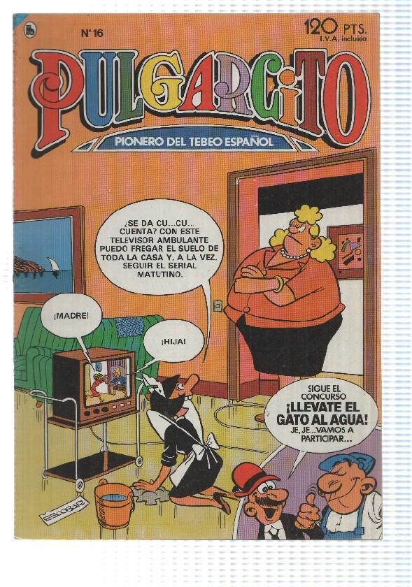 Pulgarcito 3ª epoca año 1985 numero 016: Anacleto: el robot mordedor, Pepe Gotera y otilio: Gran hotel, 6ª parte