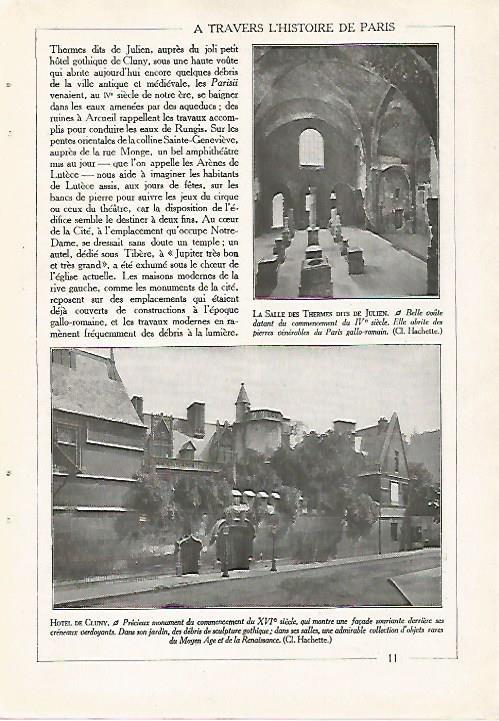 LAMINA 7383: Les Arenes de Lutece y Saint Germain des Pres en Paris