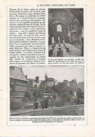 LAMINA 7383: Les Arenes de Lutece y Saint Germain des Pres en Paris