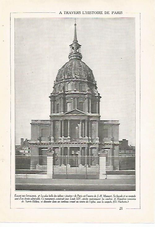 LAMINA 7388: Columnata del Louvre y Place Vendome en Paris