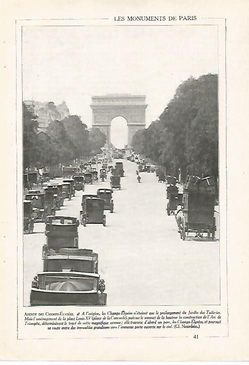 LAMINA 7397: Avenue des Champs Elysees en Paris