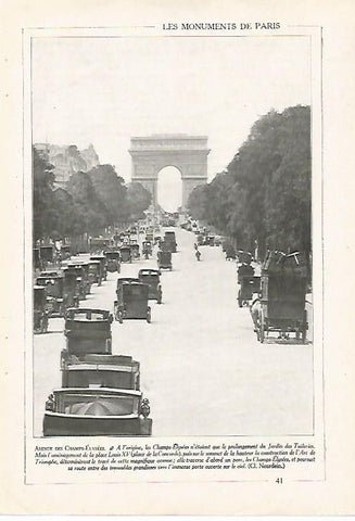 LAMINA 7397: Avenue des Champs Elysees en Paris