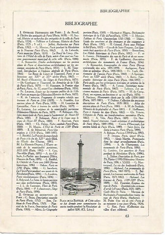 LAMINA 7407: Bibliografia de la ciudad de Paris