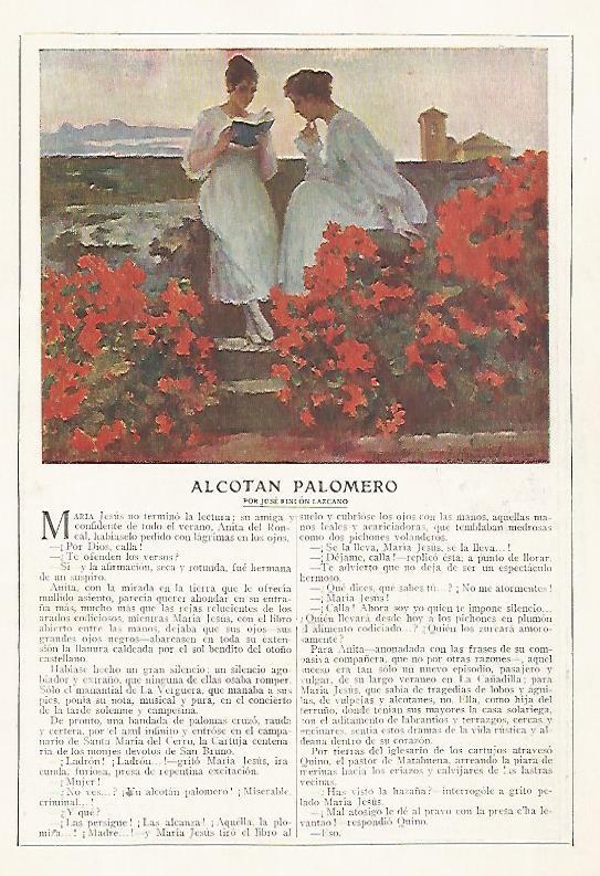 LAMINA BLANCO Y NEGRO 7413: Ilustracion de T. Muñoz Lucena