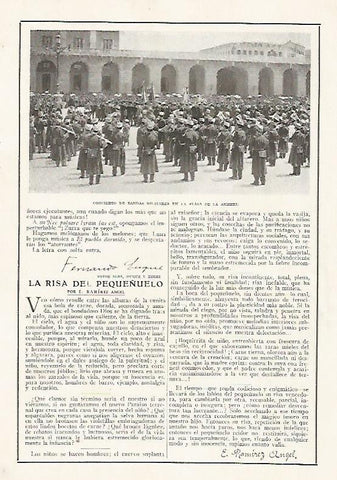 LAMINA BLANCO Y NEGRO 7415: Concierto de bandas militares en la plaza de la Armeria
