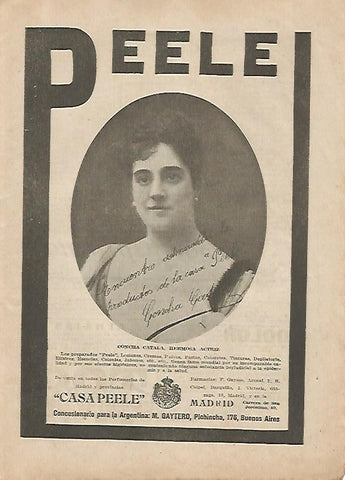 LAMINA BLANCO Y NEGRO 7427: Publicidad de Casa Peele en Madrid