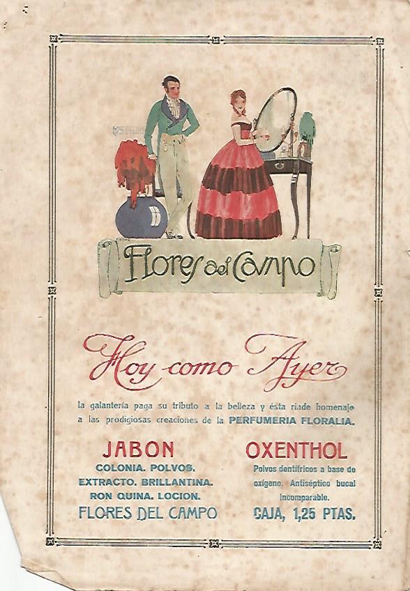 LAMINA BLANCO Y NEGRO 7429: Publicidad de Flores del Campo