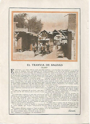 LAMINA BLANCO Y NEGRO 7443: El tranvia de Bagdad por Aemece