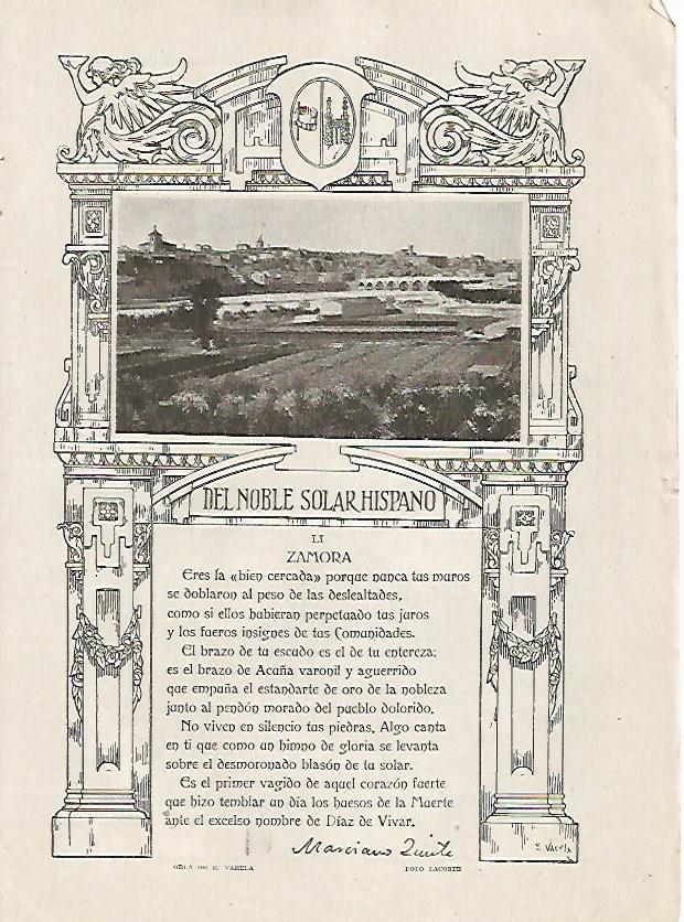 LAMINA BLANCO Y NEGRO 7444: Zamora