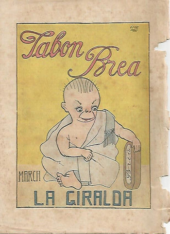 LAMINA BLANCO Y NEGRO 7449: Publicidad de Jabon Brea