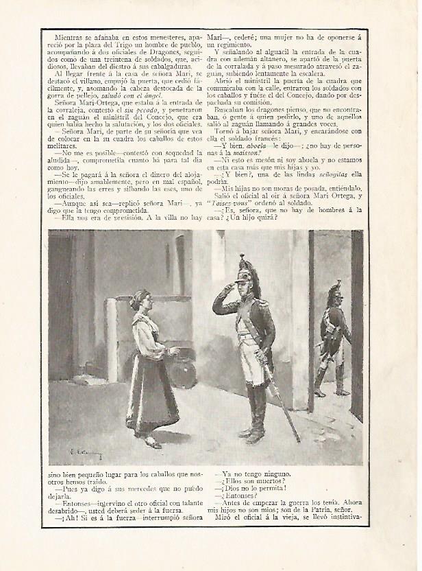 LAMINA BLANCO Y NEGRO 7452: Dibujo de E. Estevan