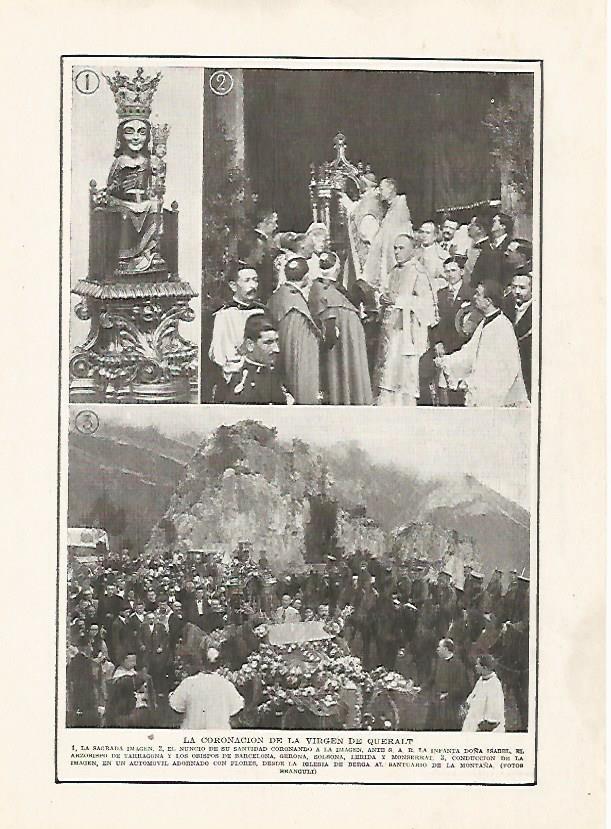 LAMINA BLANCO Y NEGRO 7461: Coronacion de la Virgen de Queralt