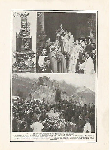 LAMINA BLANCO Y NEGRO 7461: Coronacion de la Virgen de Queralt