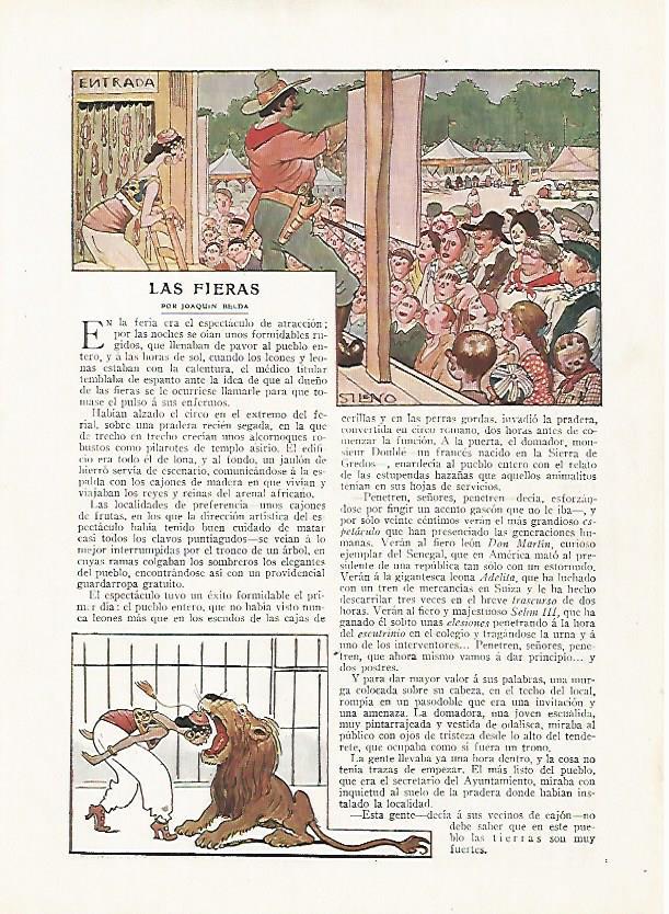 LAMINA BLANCO Y NEGRO 7462: Las Fieras por Joaquin Belda