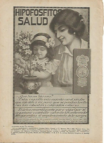 LAMINA BLANCO Y NEGRO 7472: Publicidad de hidrofosfitos Salud