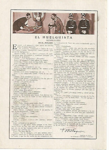 LAMINA BLANCO Y NEGRO 7478: El huelguista por Pedro Daguerre