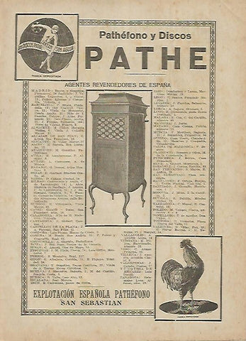 LAMINA BLANCO Y NEGRO 7490: Publicidad de Pathe