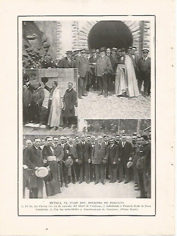 LAMINA BLANCO Y NEGRO 7495: El ministro de fomento en Huesca