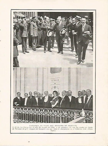 LAMINA BLANCO Y NEGRO 7496: El ministro de Fomento en Zaragoza