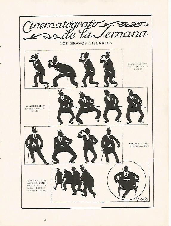 LAMINA BLANCO Y NEGRO 7499: Los Bravos liberales por Sileno