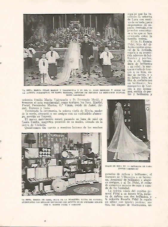 LAMINA BLANCO Y NEGRO 7507: Maria de Larahija de la marquesa de Guerra