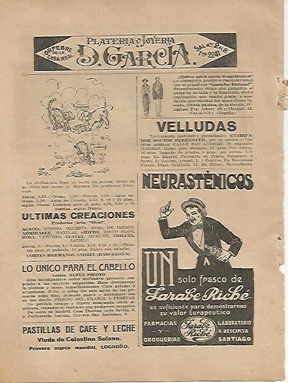 LAMINA BLANCO Y NEGRO 7508: Publicidad de Plateria y Joyeria D. Garcia 