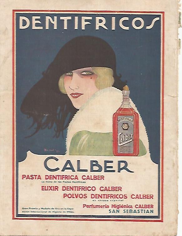 LAMINA BLANCO Y NEGRO 7512: Publiciadad de Dentifricos Calber