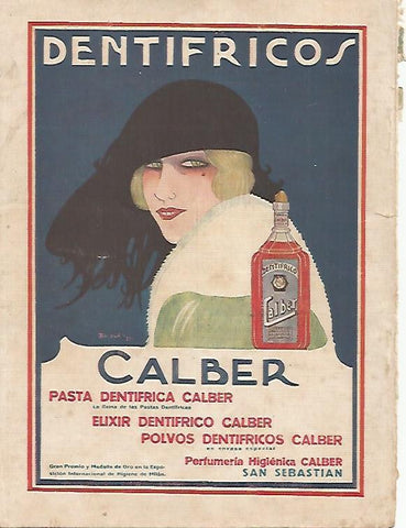 LAMINA BLANCO Y NEGRO 7512: Publiciadad de Dentifricos Calber